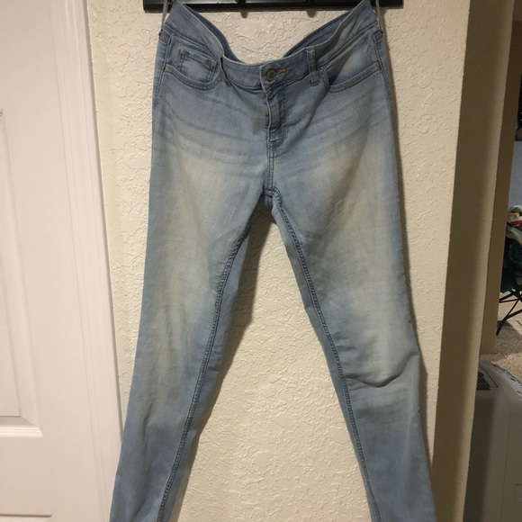 Hollister light blue skinny jeans size 9L W29 L33 - Picture 3 of 6